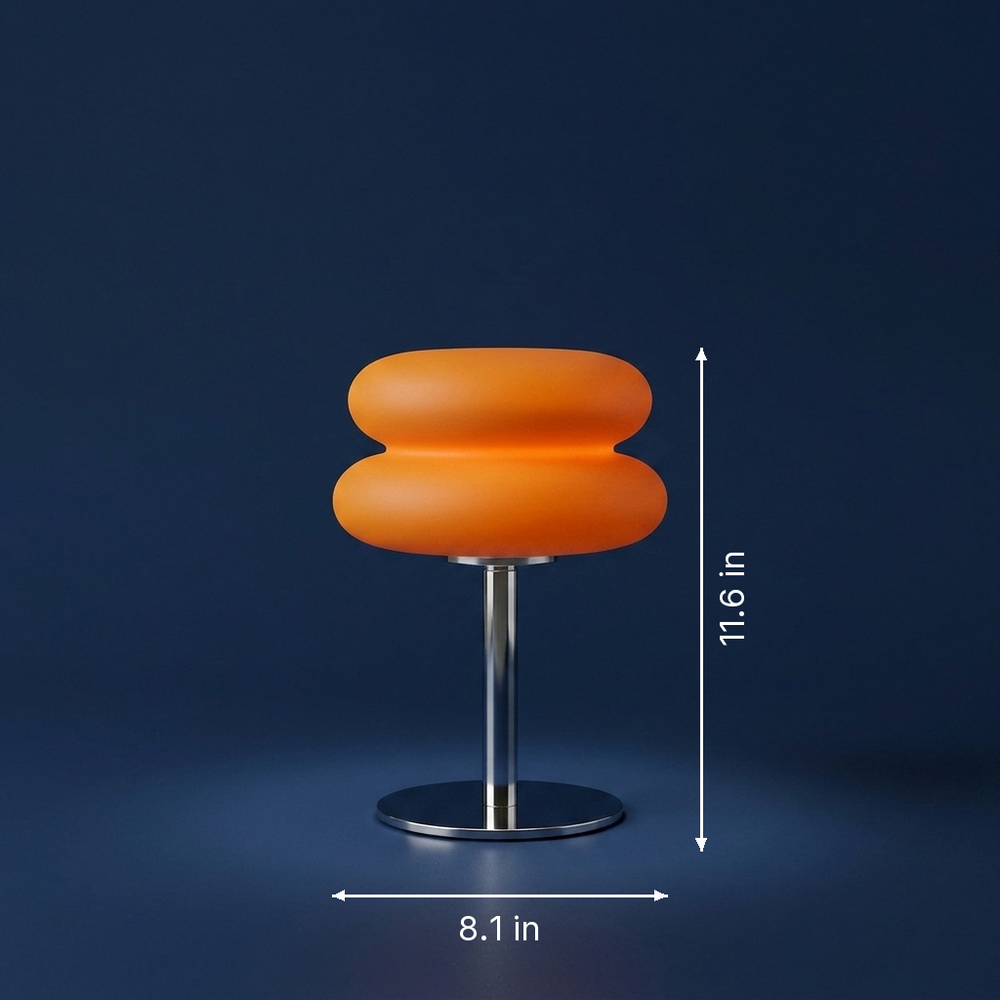 Bauhaus - Nordic Bauhaus Table Lamp - Minimalist Accent Light dimension drawing