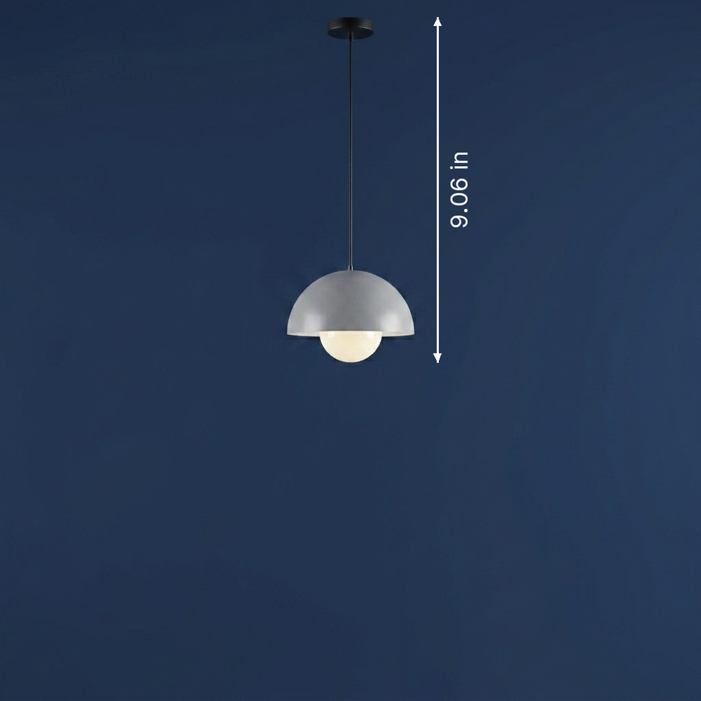 Bloom - Sculptural Bud Pendant - Minimalist Pendant Light dimension drawing
