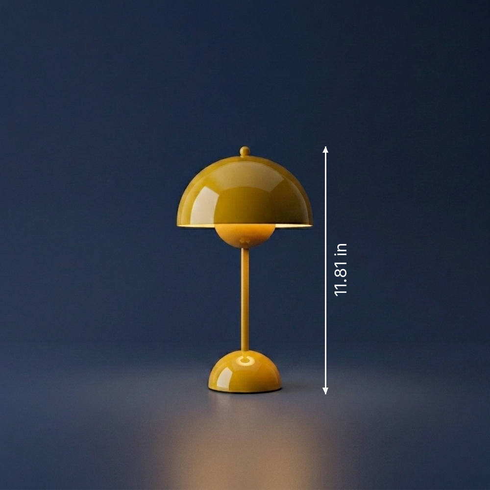 Bud - Modernist Bud Lamp - USB-Powered LED Desk Light dimension drawing