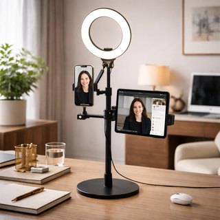 Multi-Device Live Broadcast Stand - Desktop Content Creation Mount