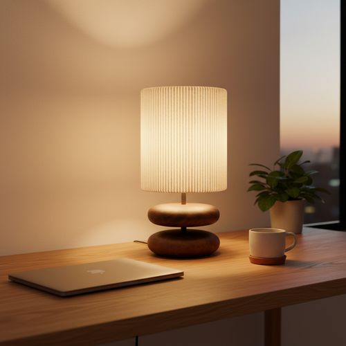 Kumo - Japanese Wood Table Lamp