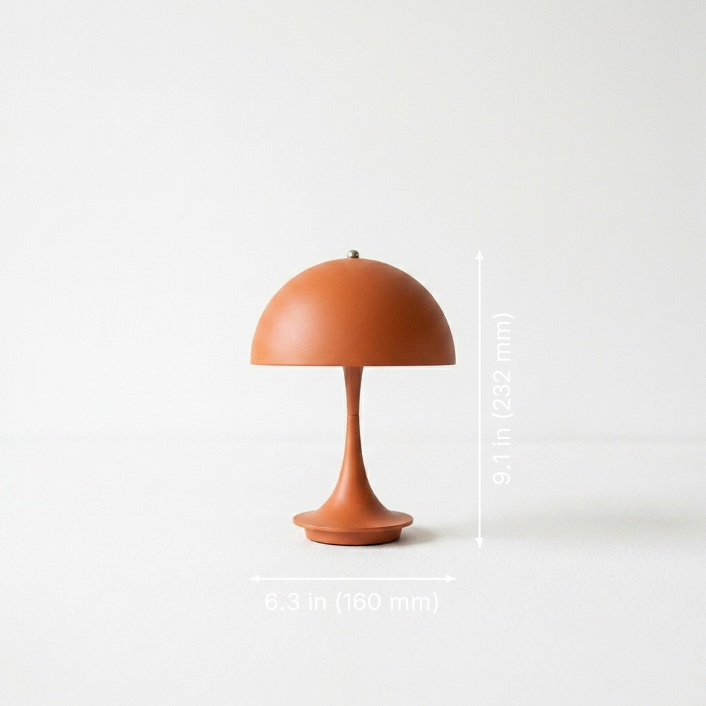 Nord - Scandinavian Touch-Dim Desk Lamp - Cordless Philips LED Office Light dimension drawing