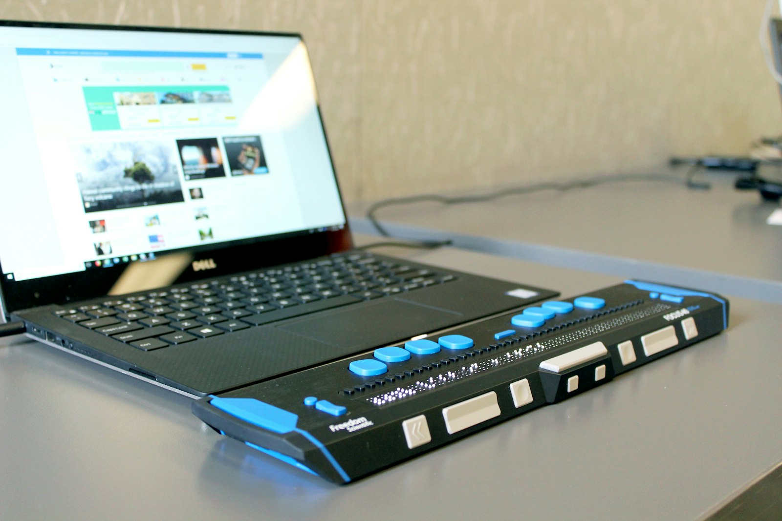 Open laptop on a clean desk in a calm, well-lit workspace