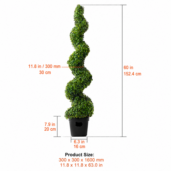 Artificial Boxwood Topiary Trees - Indoor/Outdoor Greenery
