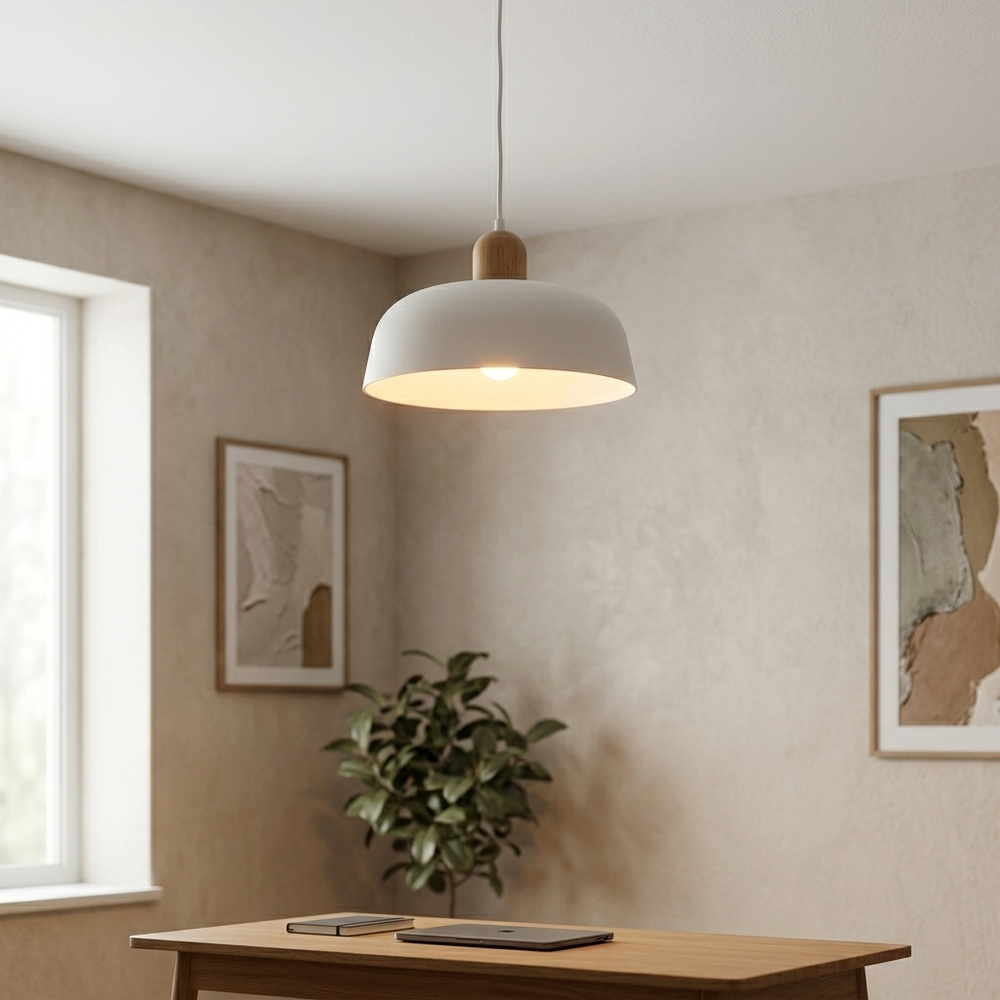 Birch in White, in a workspace