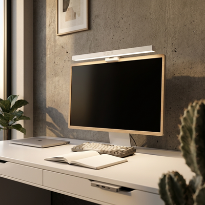 Lumina - Slim Monitor Light Bar - Three-Tone Touch-Dim Desk Light in white