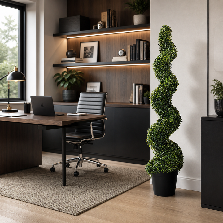 Artificial Boxwood Topiary Trees - Indoor/Outdoor Greenery