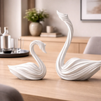 Abstract Art Swan Decorative Piece - Minimalist Style
