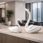 Abstract Art Swan Decorative Piece - Minimalist Style