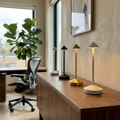 Alloy - Modernist Aluminum Desk Lamp - Cordless LED