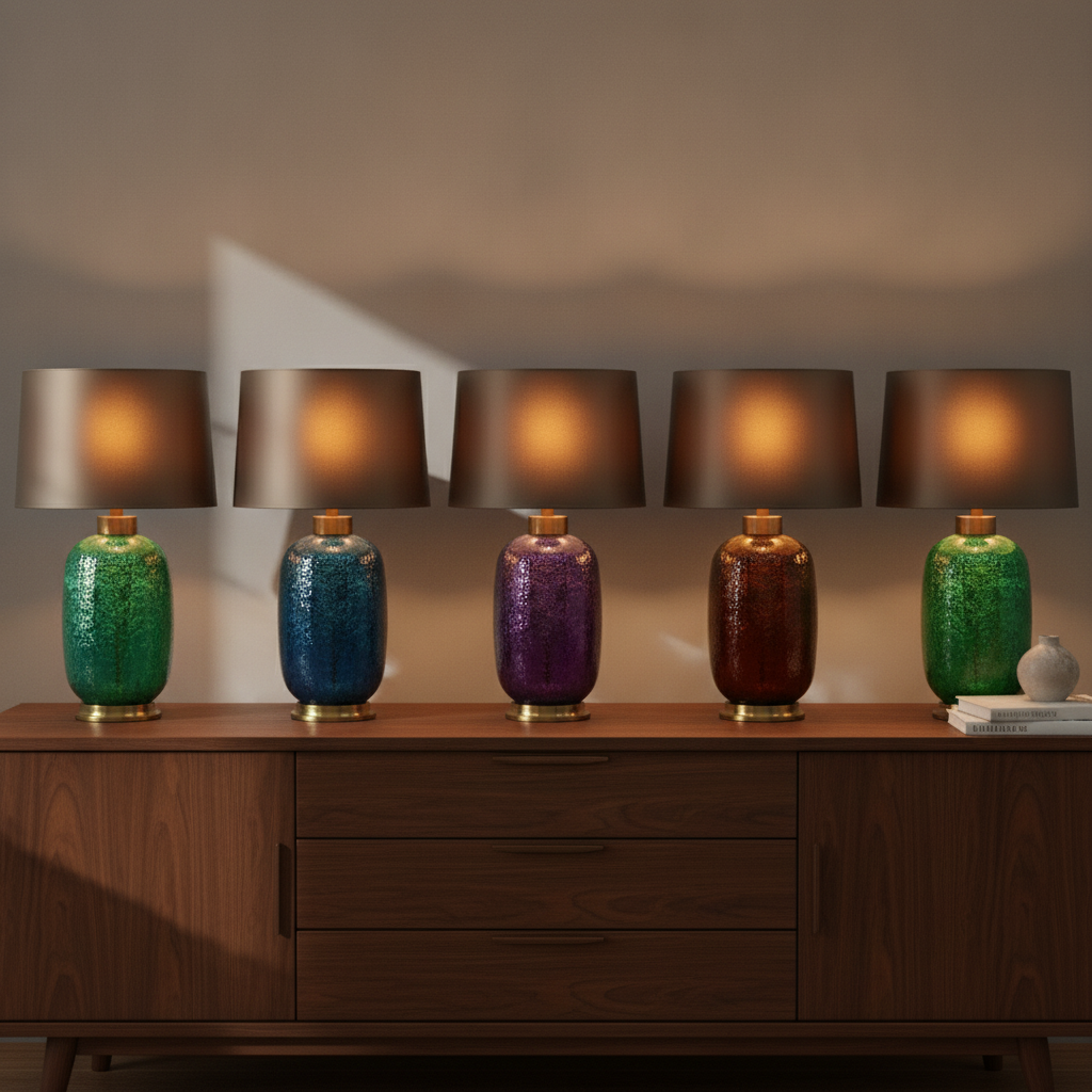 Anfora - Glass Vase Table Lamp, all colorways