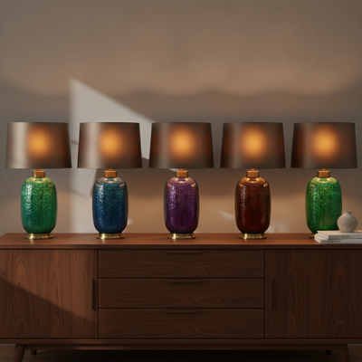 Anfora - Glass Vase Table Lamp