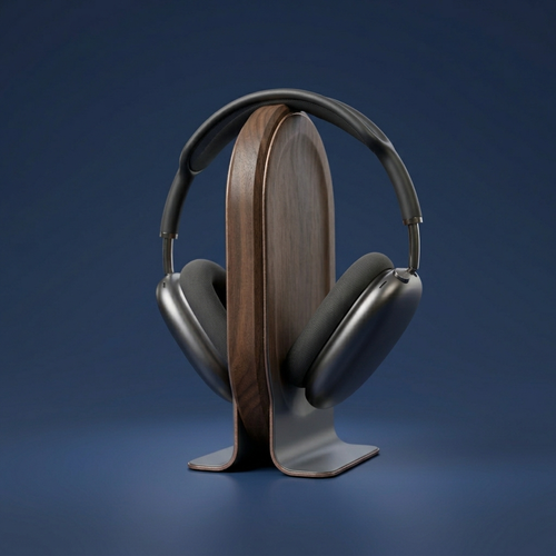 Solid Wood Headphone Stand