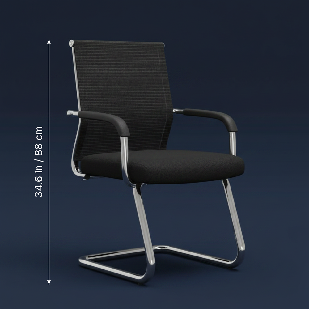 Arco - Cantilever Guest Chair dimension drawing