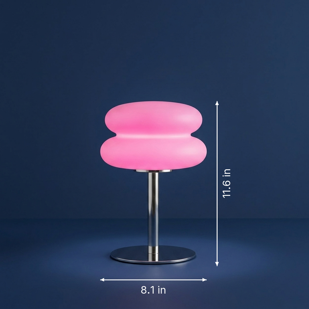 Bauhaus - Nordic Bauhaus Table Lamp - Minimalist Accent Light dimension drawing