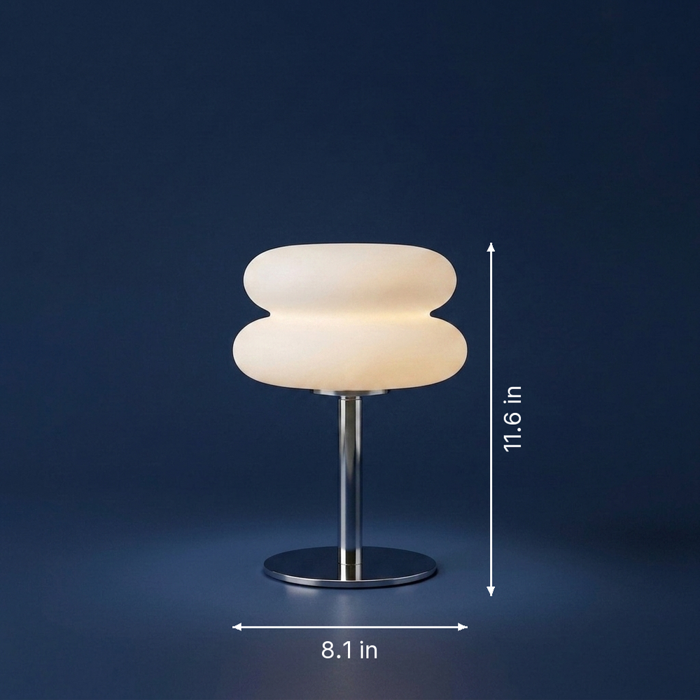 Bauhaus - Nordic Bauhaus Table Lamp - Minimalist Accent Light dimension drawing