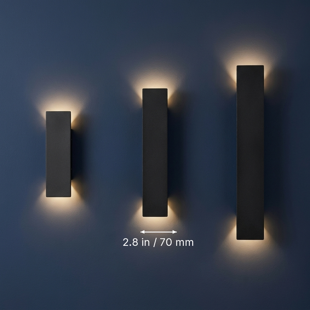 Beacon - Linear Up-Down Wall Light - Architectural LED dimension drawing