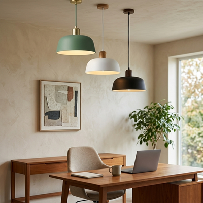 Birch - Nordic Wood Pendant Light - Minimalist Hanging Ceiling Fixture