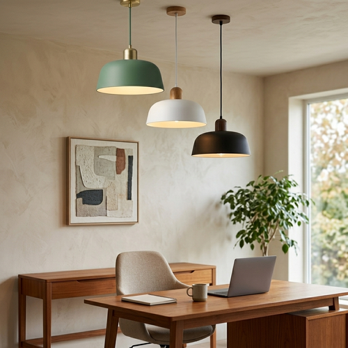 Birch - Nordic Wood Pendant Light - Minimalist Hanging Ceiling Fixture