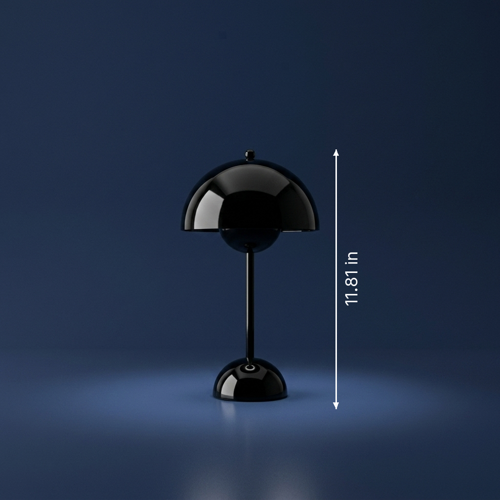 Bud - Modernist Bud Lamp - USB-Powered LED Desk Light dimension drawing
