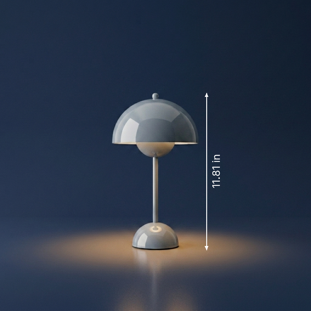 Bud - Modernist Bud Lamp - USB-Powered LED Desk Light dimension drawing