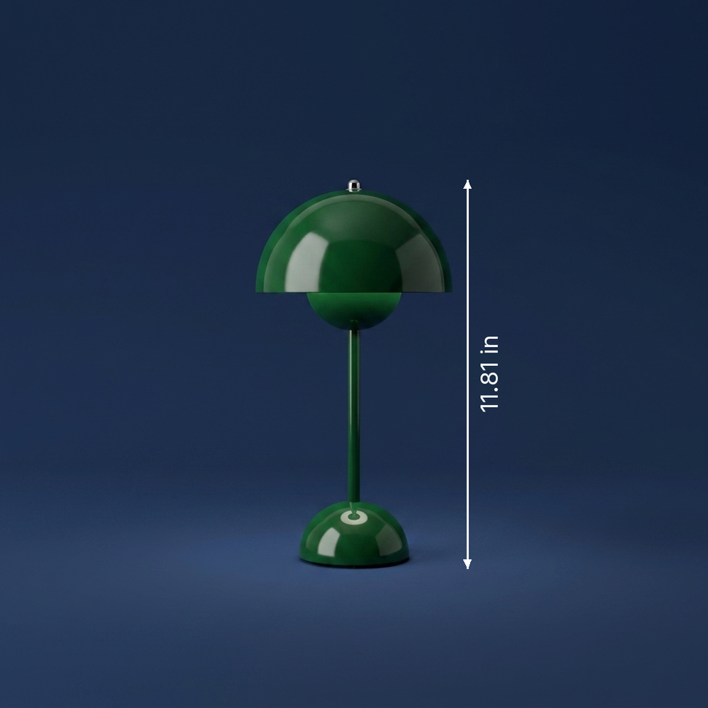 Bud - Modernist Bud Lamp - USB-Powered LED Desk Light dimension drawing