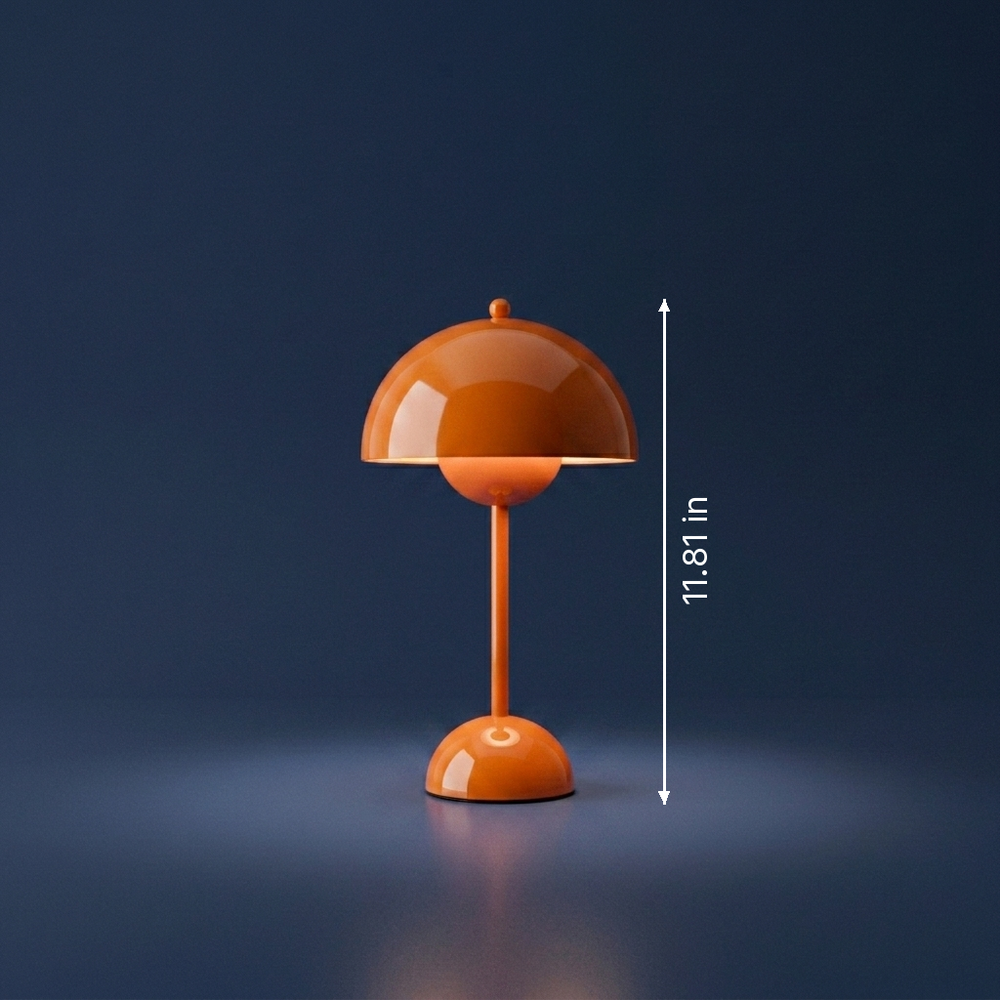 Bud - Modernist Bud Lamp - USB-Powered LED Desk Light dimension drawing