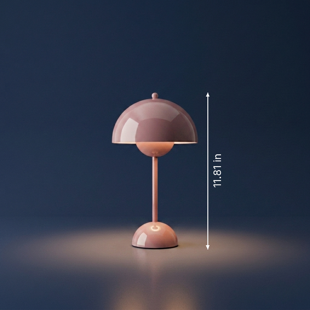Bud - Modernist Bud Lamp - USB-Powered LED Desk Light dimension drawing