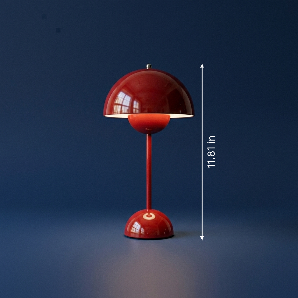 Bud - Modernist Bud Lamp - USB-Powered LED Desk Light dimension drawing