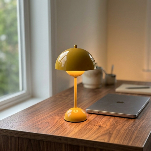 Bud Yellow in a workspace, light on