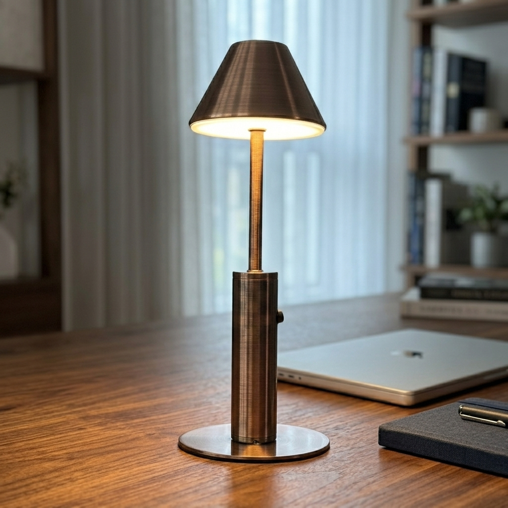 Candela in Bronze, in a workspace
