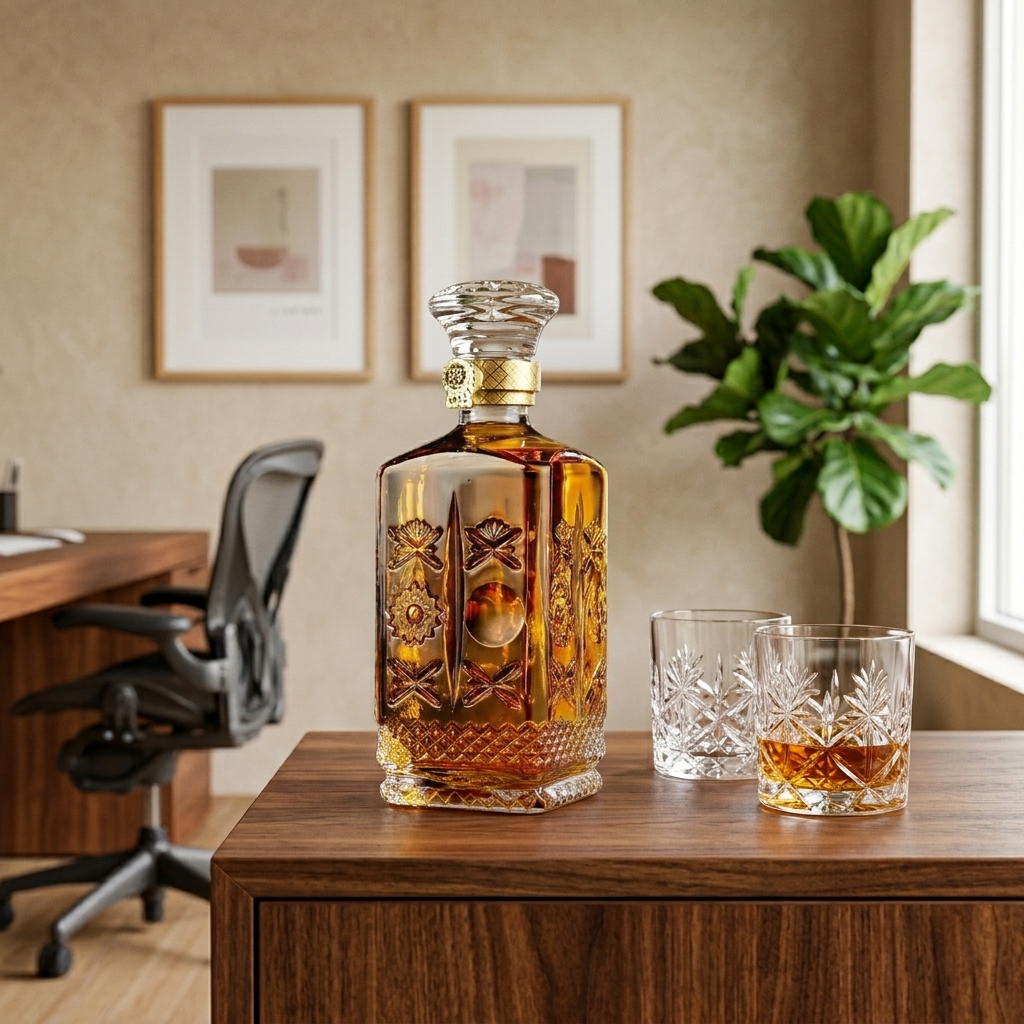Carafe in a workspace