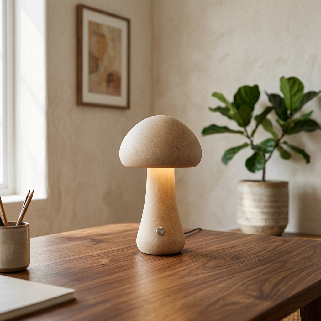 Chanterelle beige on a desk
