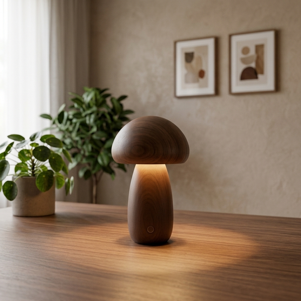 Chanterelle brown on a desk