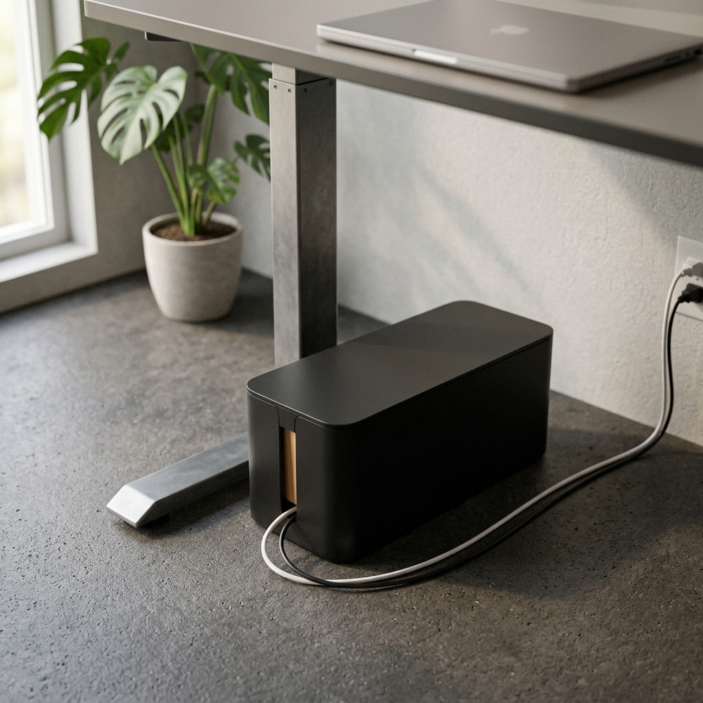 Conduit in Black, in a workspace