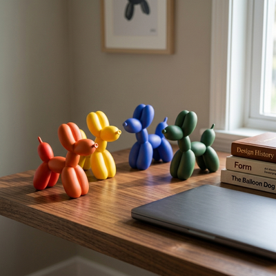 Confetti - Pop-Art Balloon Dog Sculpture - Colorful Resin Sculpture