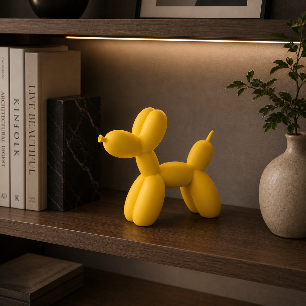 Confetti in Yellow, in a workspace