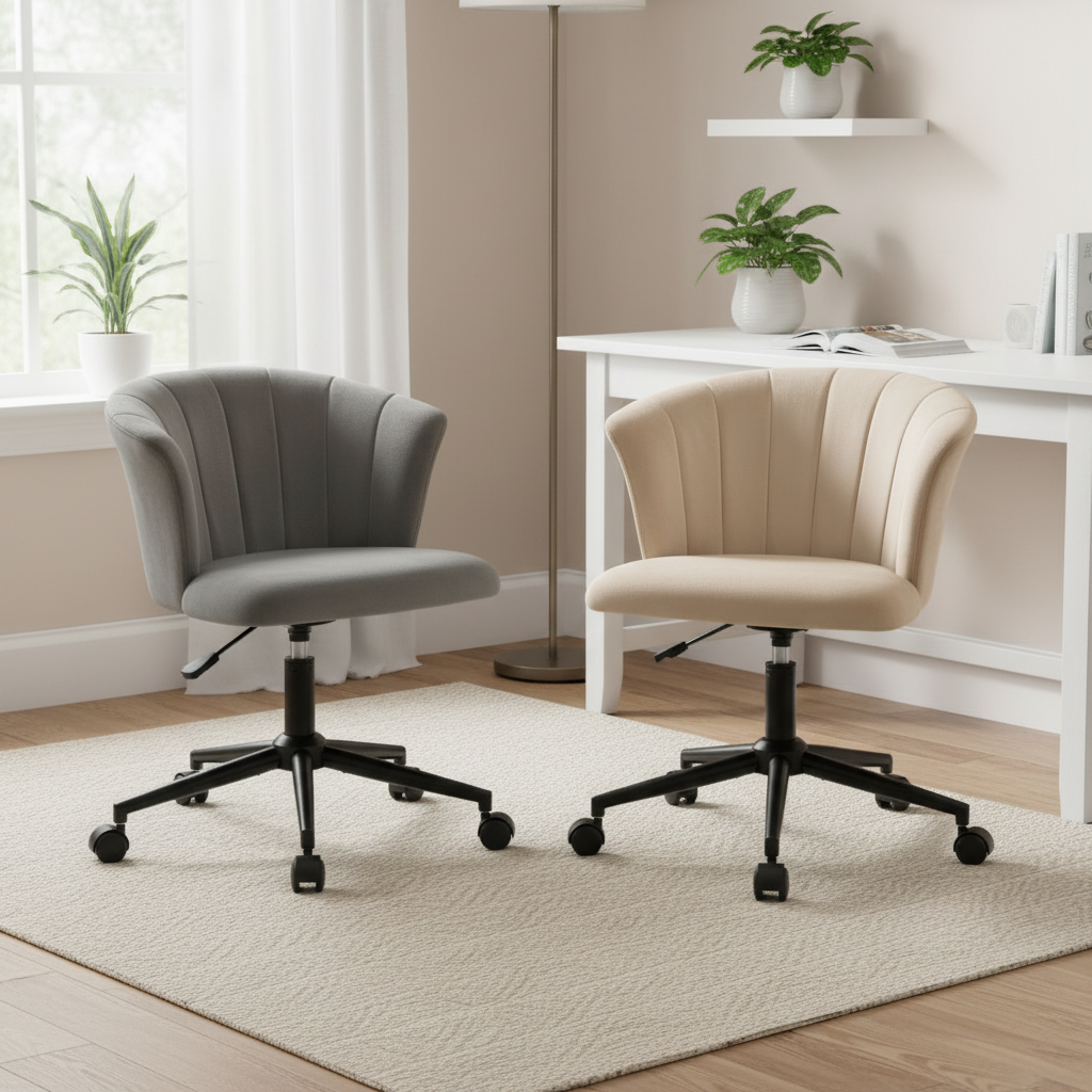 Corolla - Petal Velvet Desk Chair, all colorways