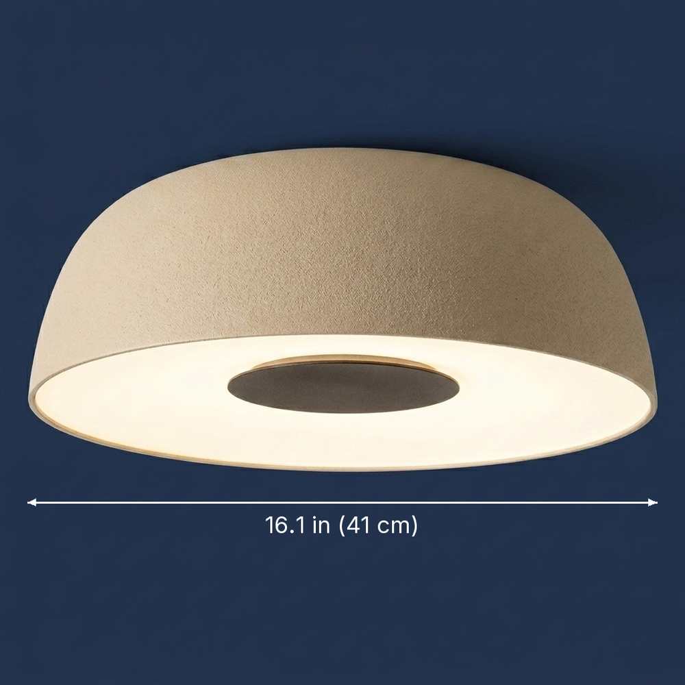 Cupola - Nordic Dome Flush-Mount Ceiling Light - Matte Macaron dimension drawing