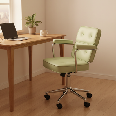 Dorso - Double Backrest Office Chair in green