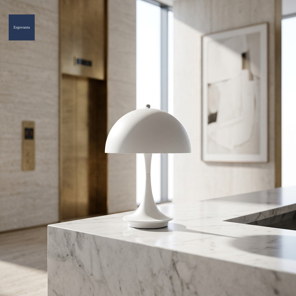 Scandinavian touch-dim lamp White variant
