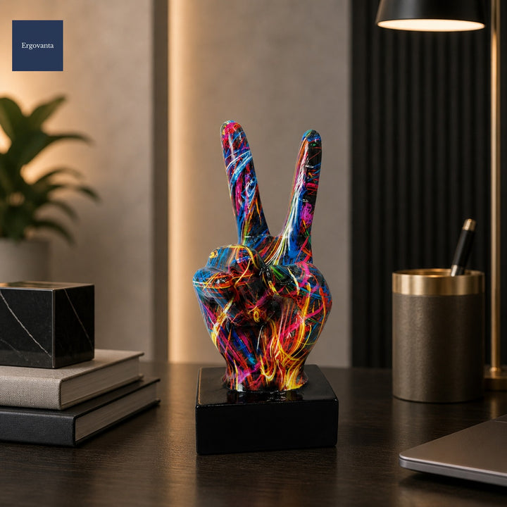 Modern Graffiti Gesture Sculpture