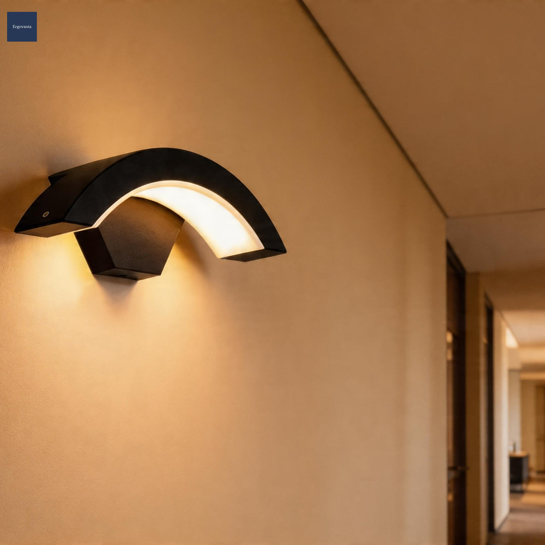 Curved LED Motion Sensor Office Wall Light