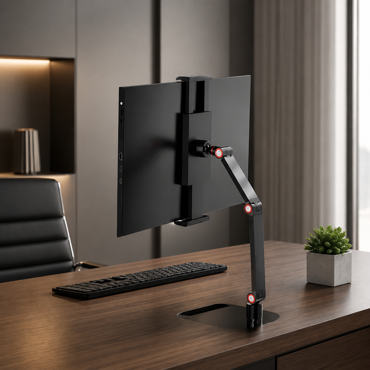 Portable Adjustable Monitor Stand, styled hero shot