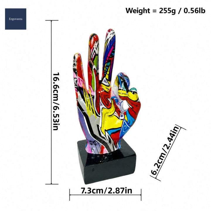 Modern Graffiti Gesture Sculpture