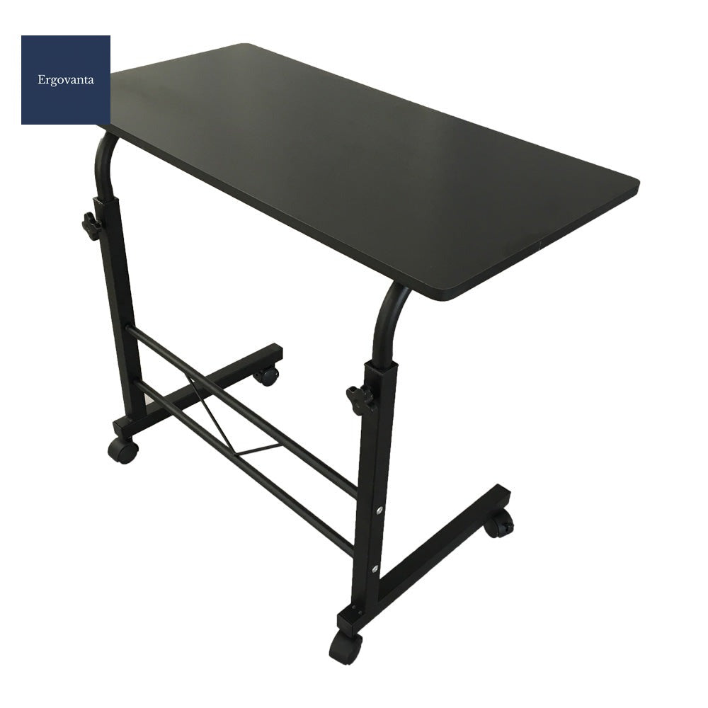 Adjustable Rolling C-Shape Laptop Side Table