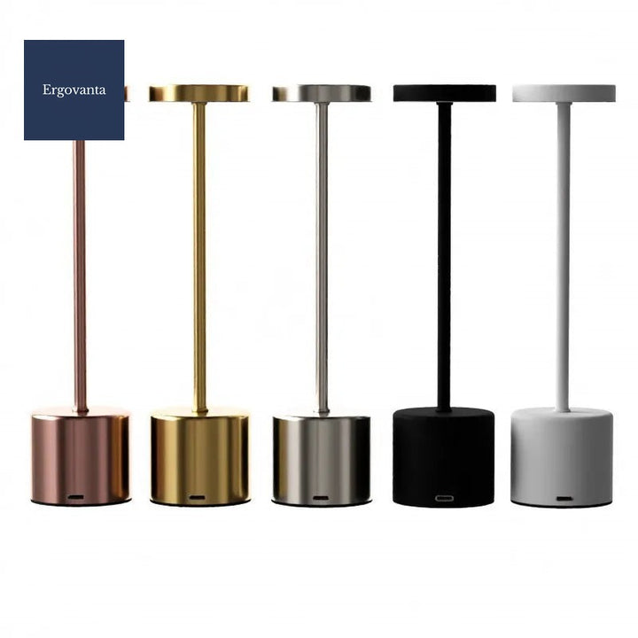 Rechargeable LED tableside lamp lifestyle