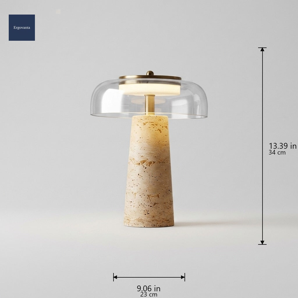 Nordic travertine stone lamp Clear dimensions