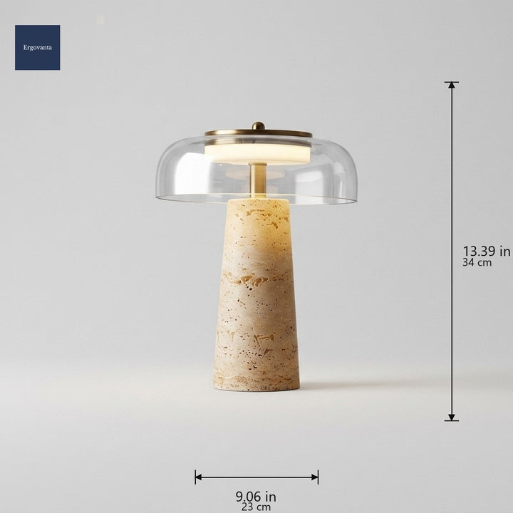 Nordic travertine stone lamp Clear dimensions