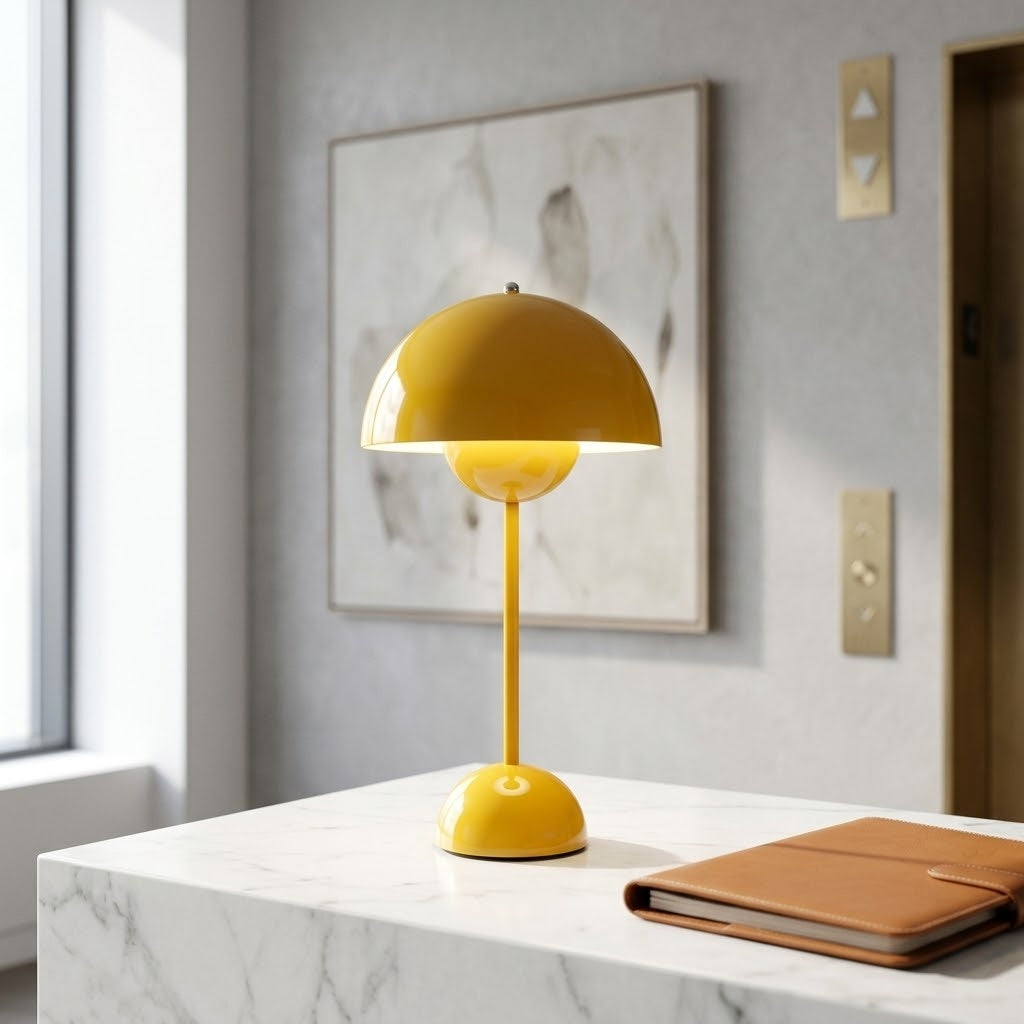 Modernist Bud Lamp, Yellow